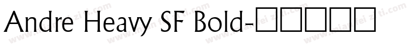 Andre Heavy SF Bold字体转换